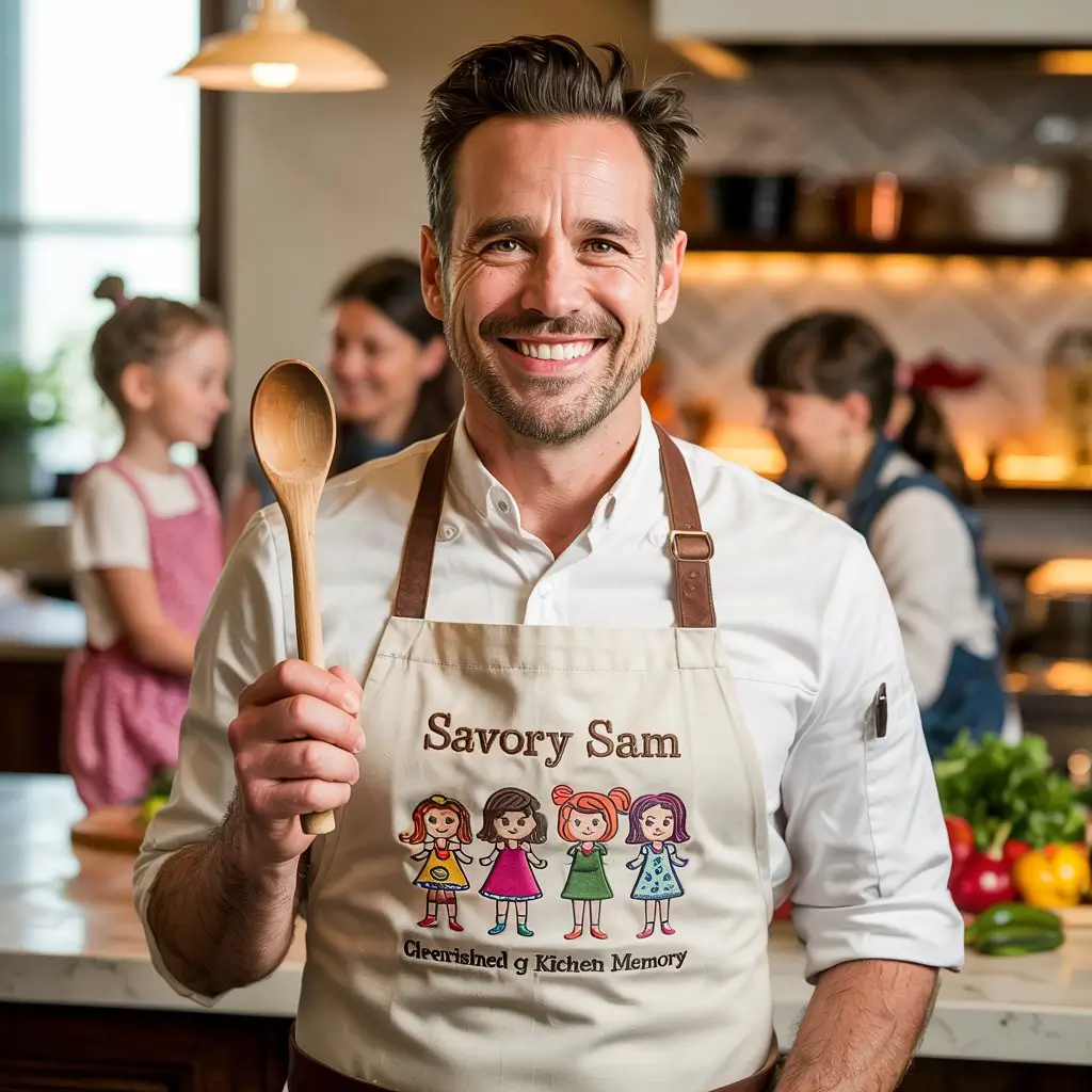 a photograph of a warm and friendly chef KFYL4zkjRpa5u NoPDcyHA Ib2iEcedQLil JiGkyqb2A