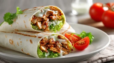 Cheesy Garlic Chicken Wraps – Easy & Protein-Packed Dinner