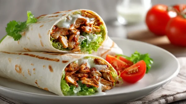 Cheesy Garlic Chicken Wraps – Easy & Protein-Packed Dinner