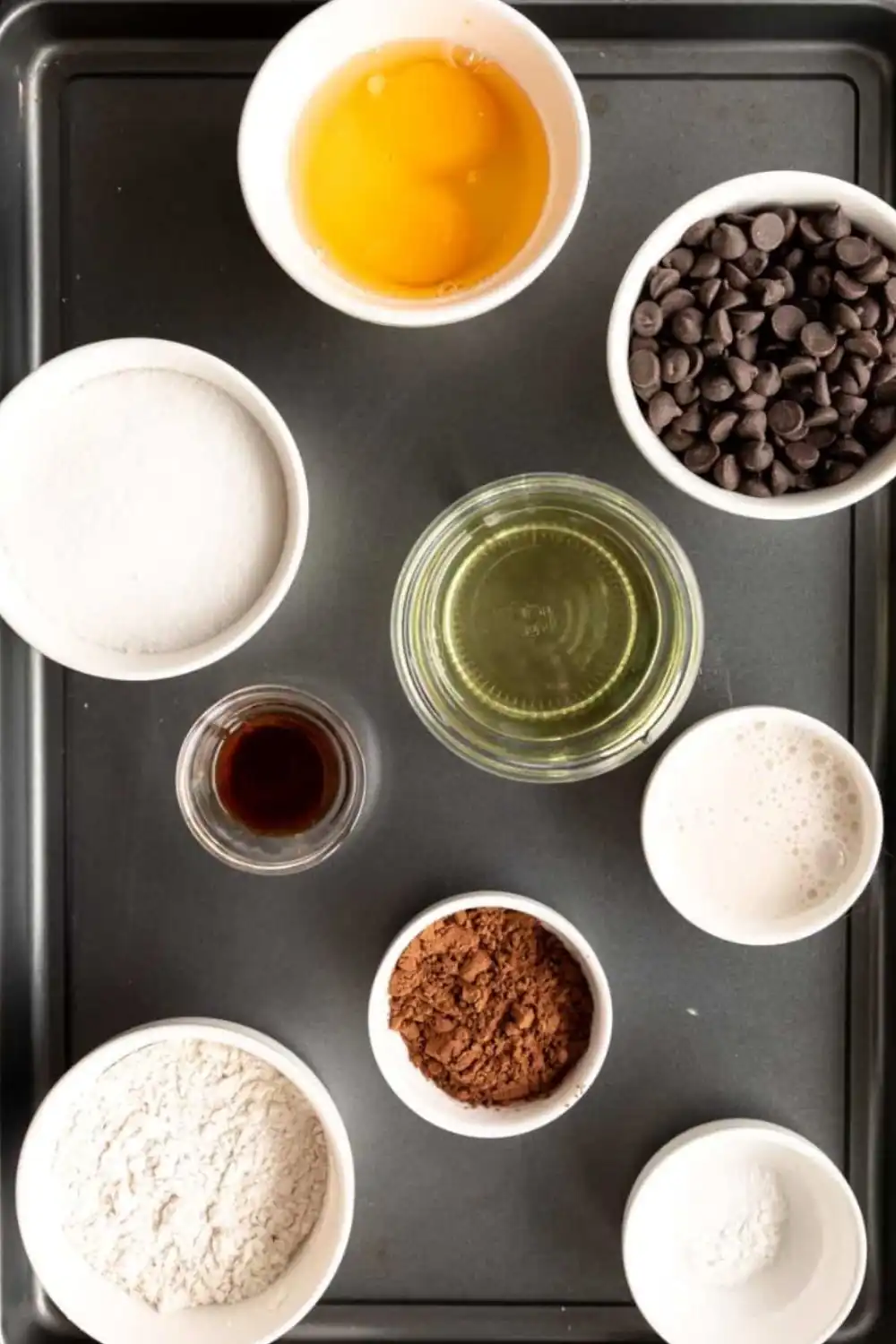 ingredients prepared for fudgy gluten‑free brownies
