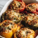 vegan italian stuffed peppers baked dish 150x150 1