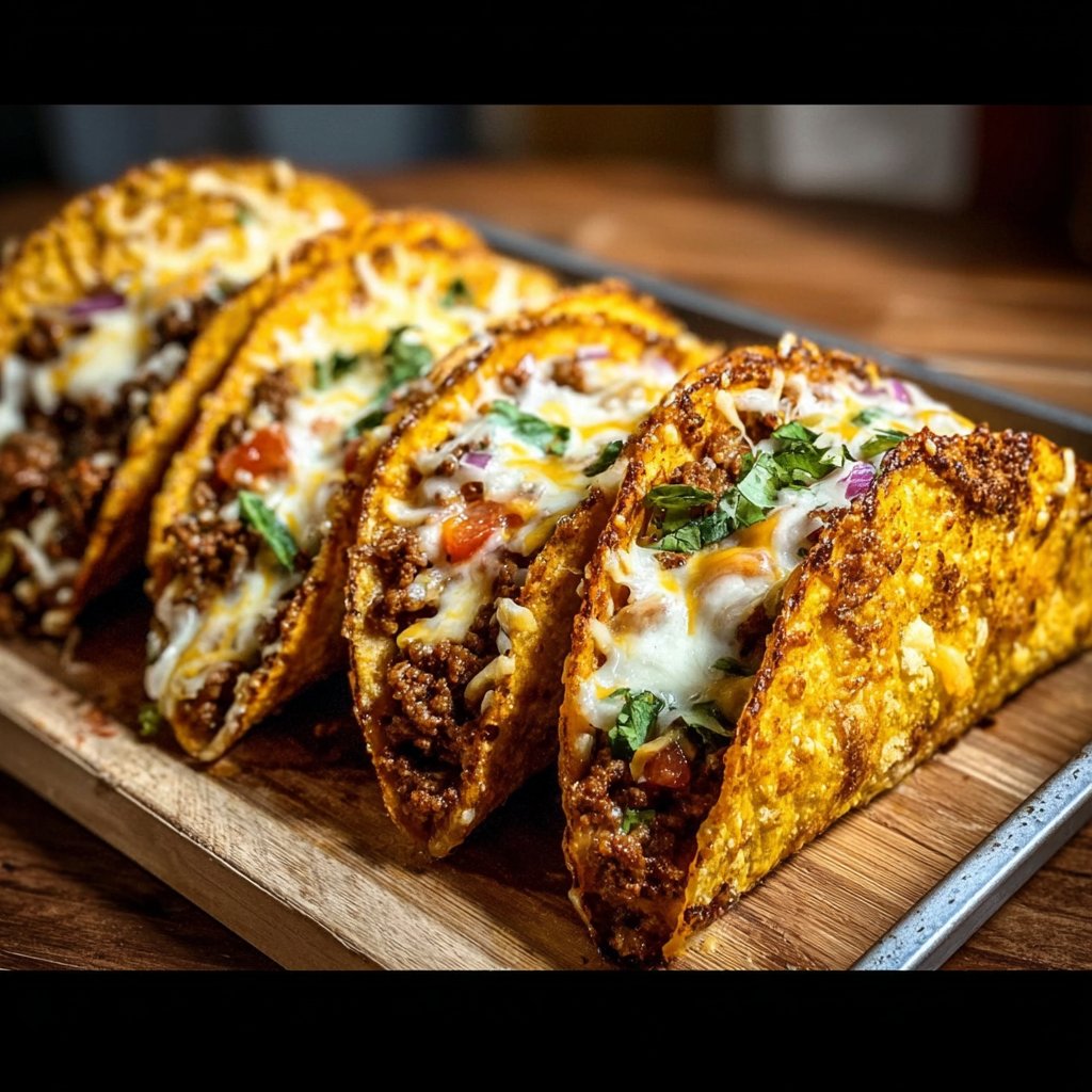 Oven-Baked Cheesy Tacos (Crispy & Loaded) You’ll Love! 3 Oven-Baked Cheesy Tacos (Crispy & Loaded) You’ll Love!
