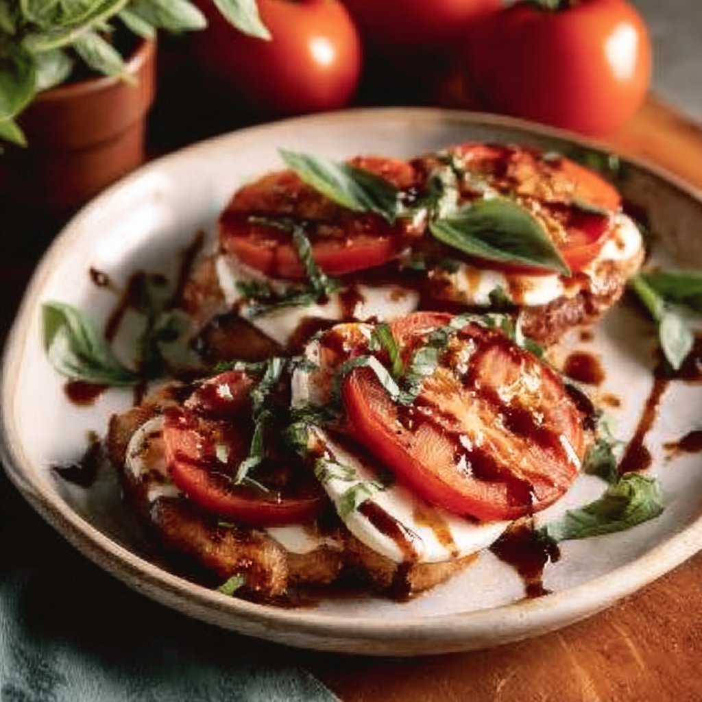 Summer Delight: Caprese Chicken with Fresh Tomato and Basil