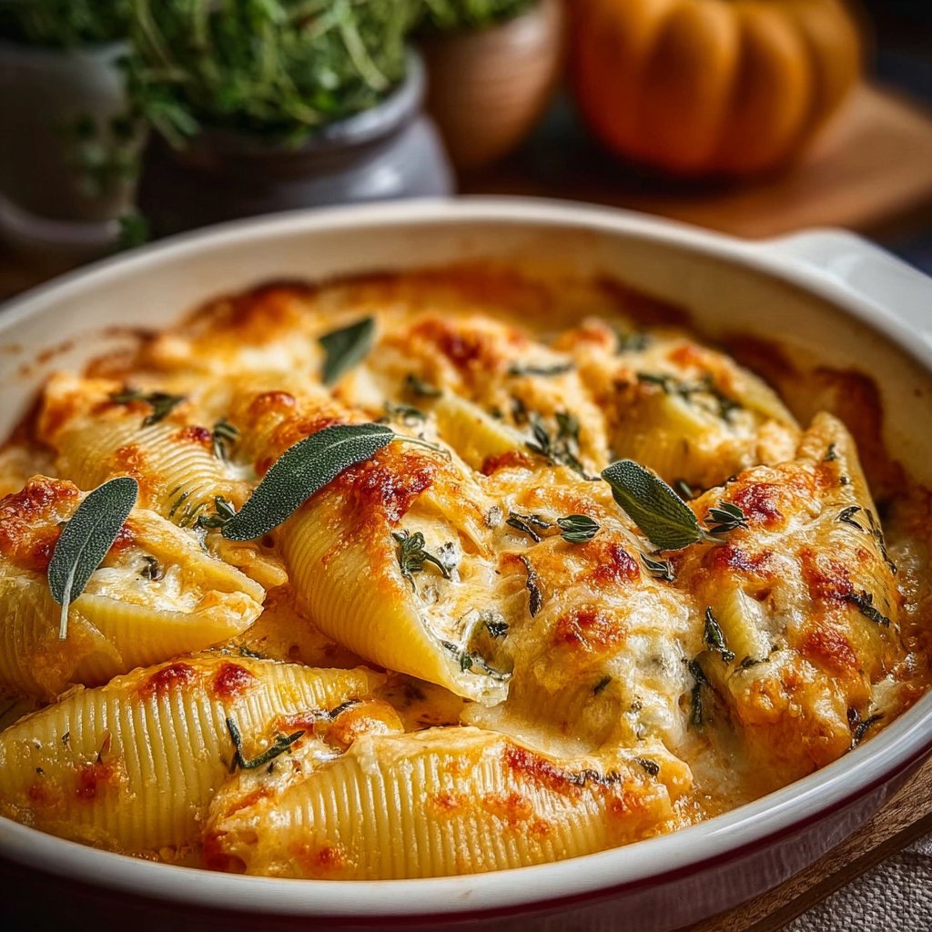 Pumpkin & Gouda Stuffed Shells