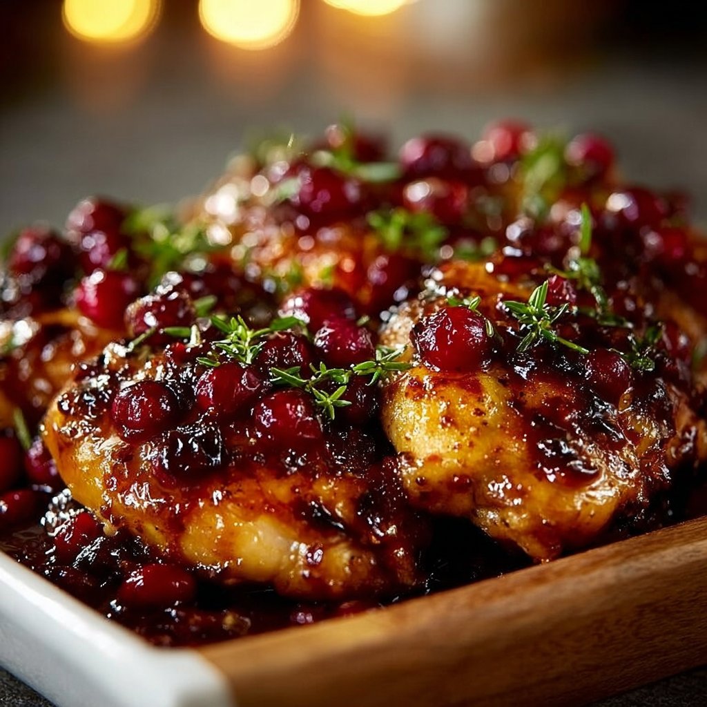Cranberry Orange Glazed Chicken