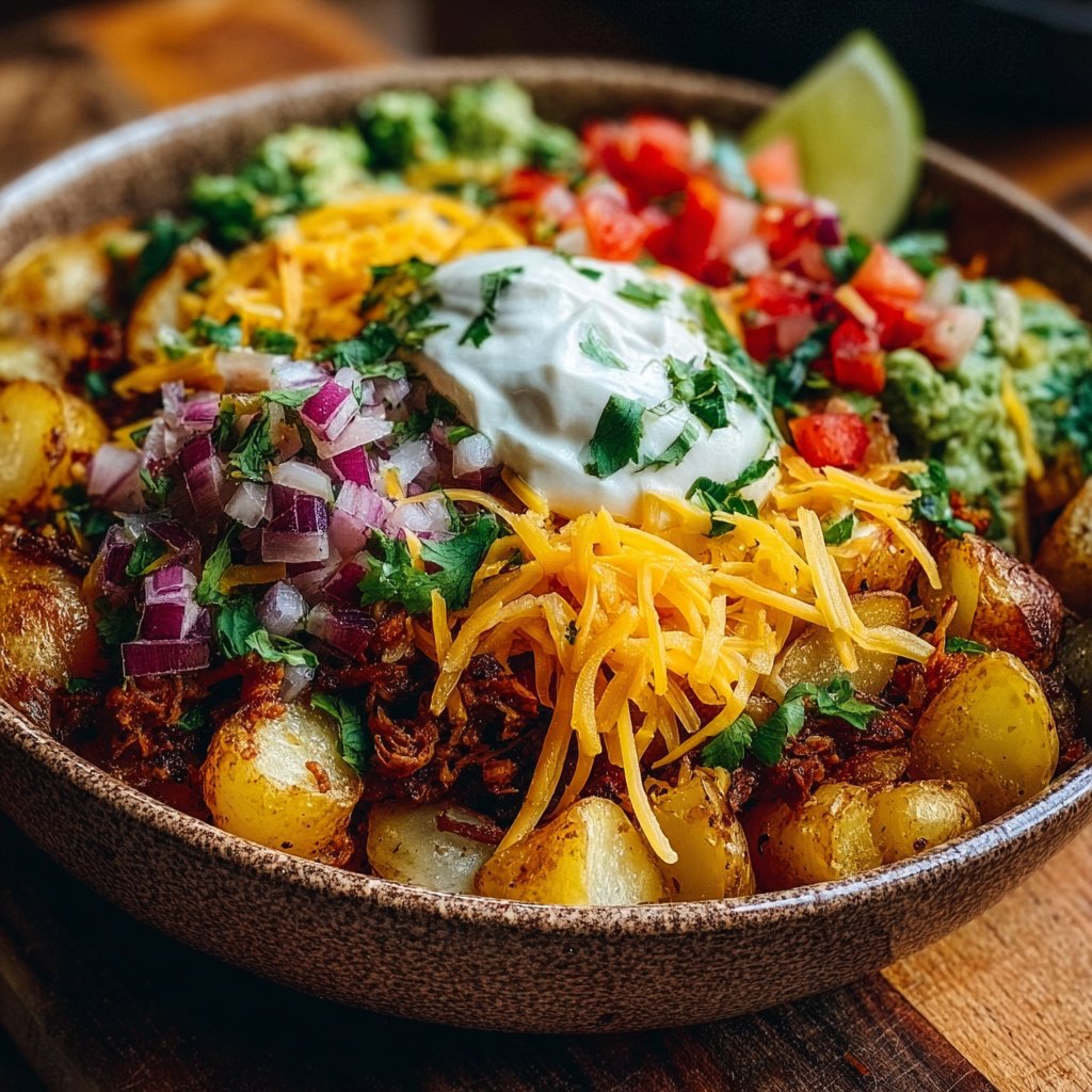 Loaded Potato Taco Bowl