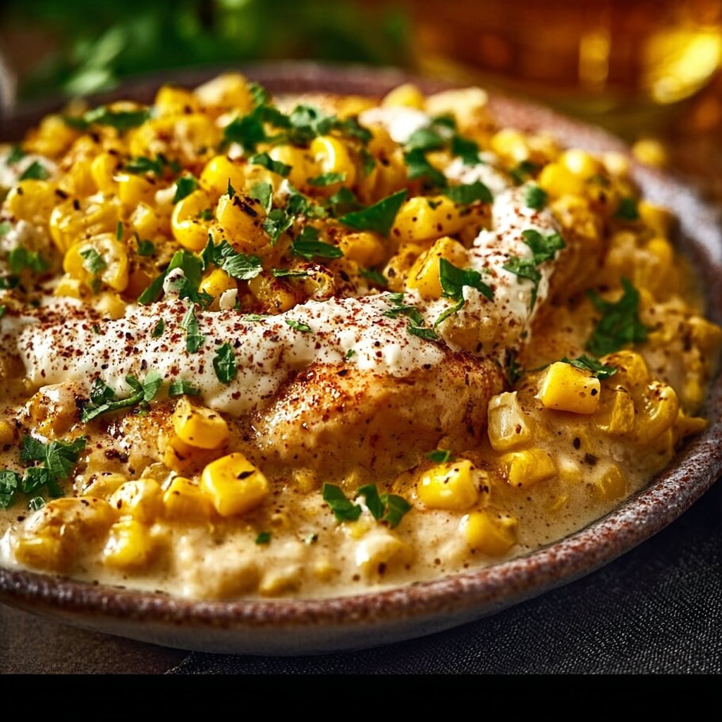 Slow Cooker Street Corn Chicken: Creamy Comfort in Every Bite