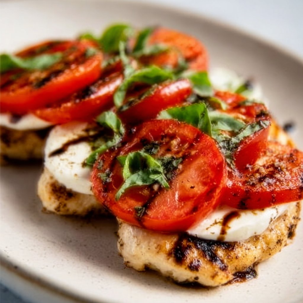 Summer Delight: Caprese Chicken with Fresh Tomato and Basil