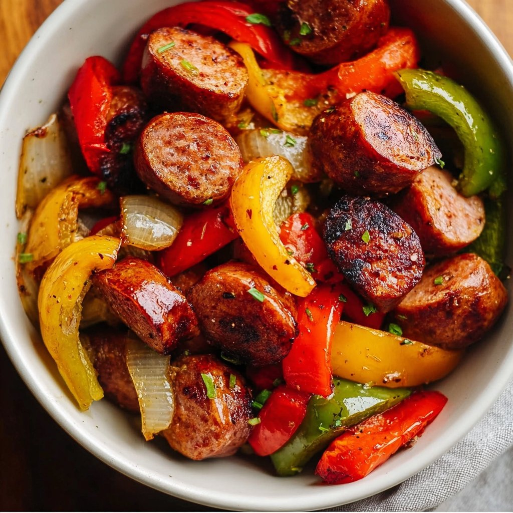 This air fryer sausage and peppers recipe is the ideal quick weeknight dinner! It's healthy… | Air fryer healthy recipes, Air fryer dinner recipes, Air fryer recipes