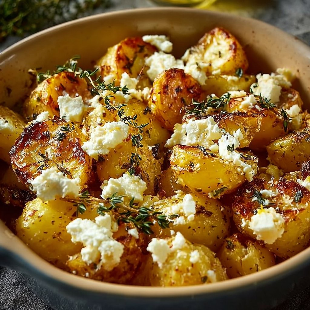 Healthy Baked Feta Potatoes: Easy Potatoes
