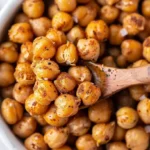 closeup roasted chickpeas spoon 150x150 1