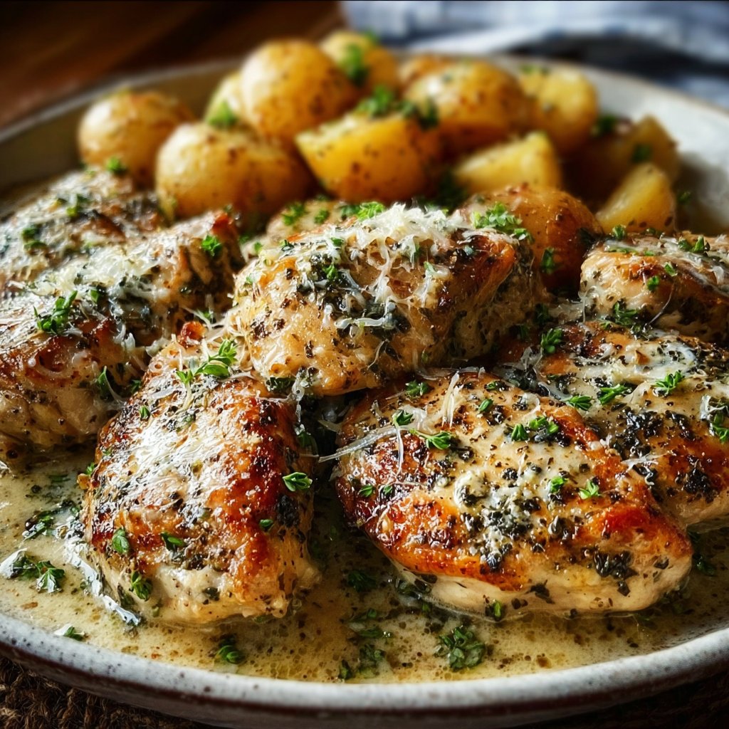 Irresistible Garlic Parmesan Crockpot Chicken in 6 Hours