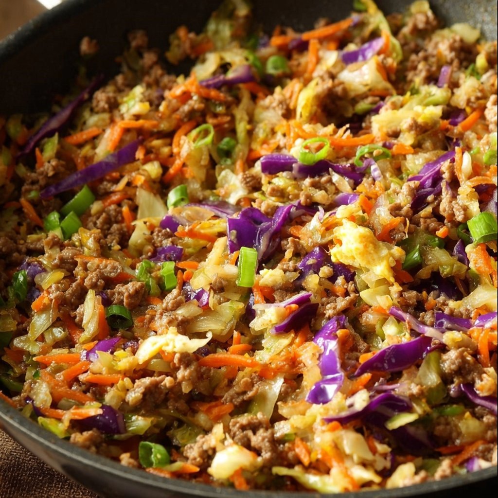 Easy Low Carb Egg Roll In A Bowl