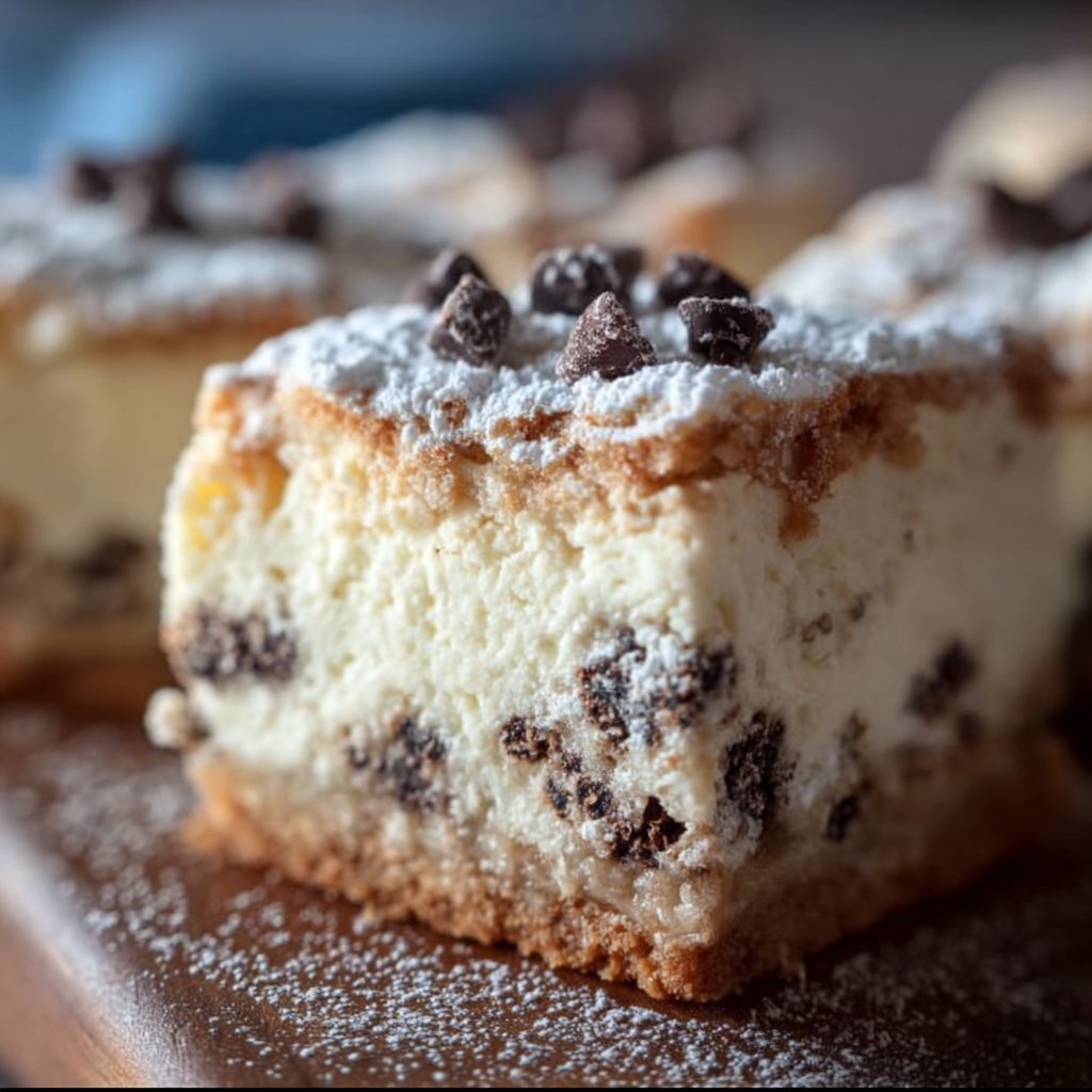 Cannoli Cheesecake Bars