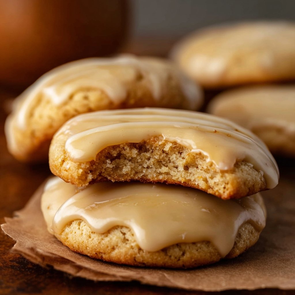 Maple Cookies with Brown Butter Icing