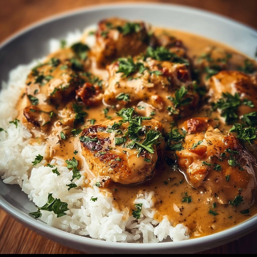 Best Smothered Chicken and Rice Recipe