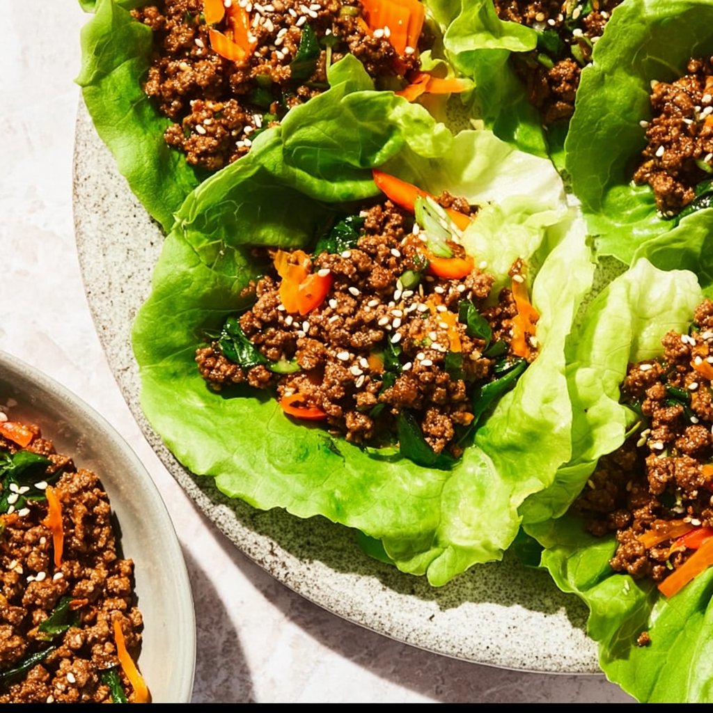 Ground Beef Lettuce Wraps
