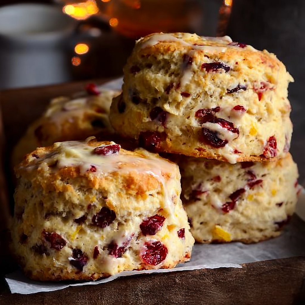 Orange Cranberry Cream Scones