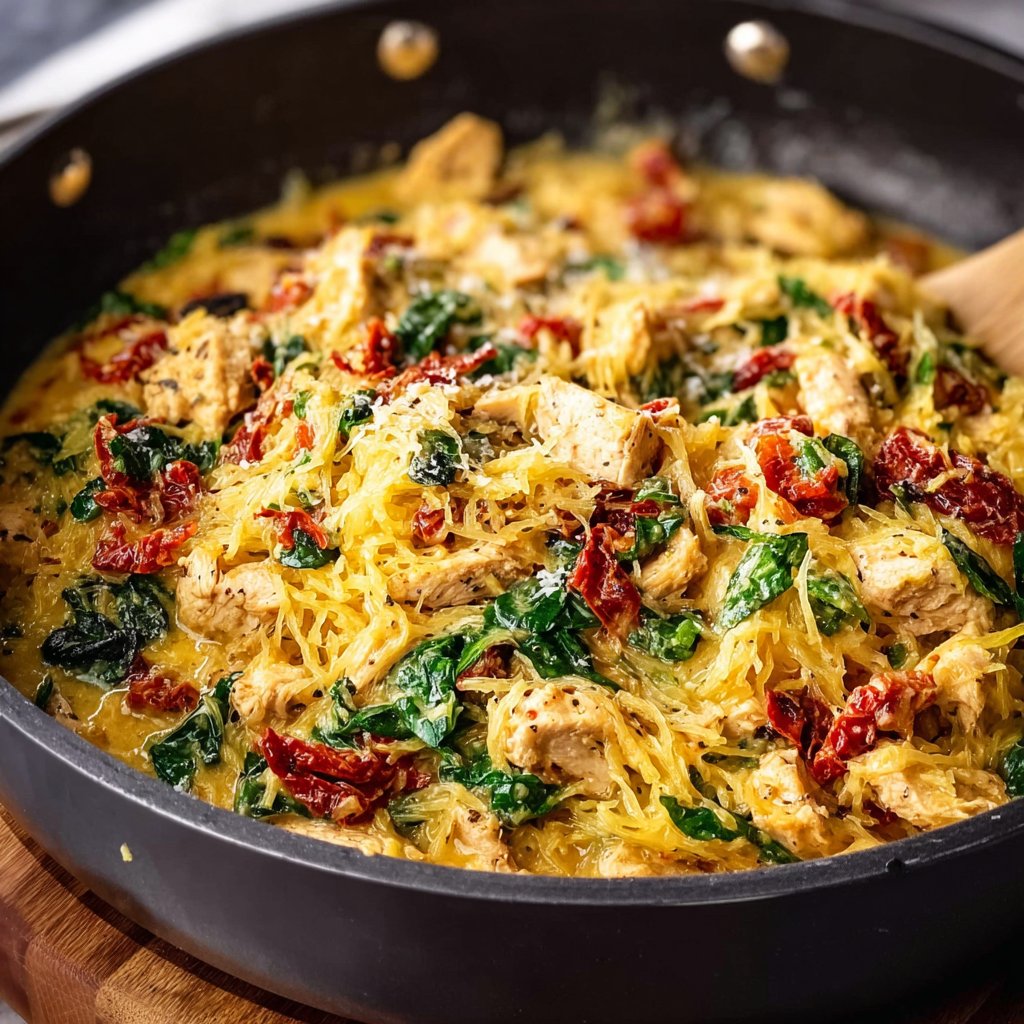 Tuscan Chicken and Spaghetti Squash