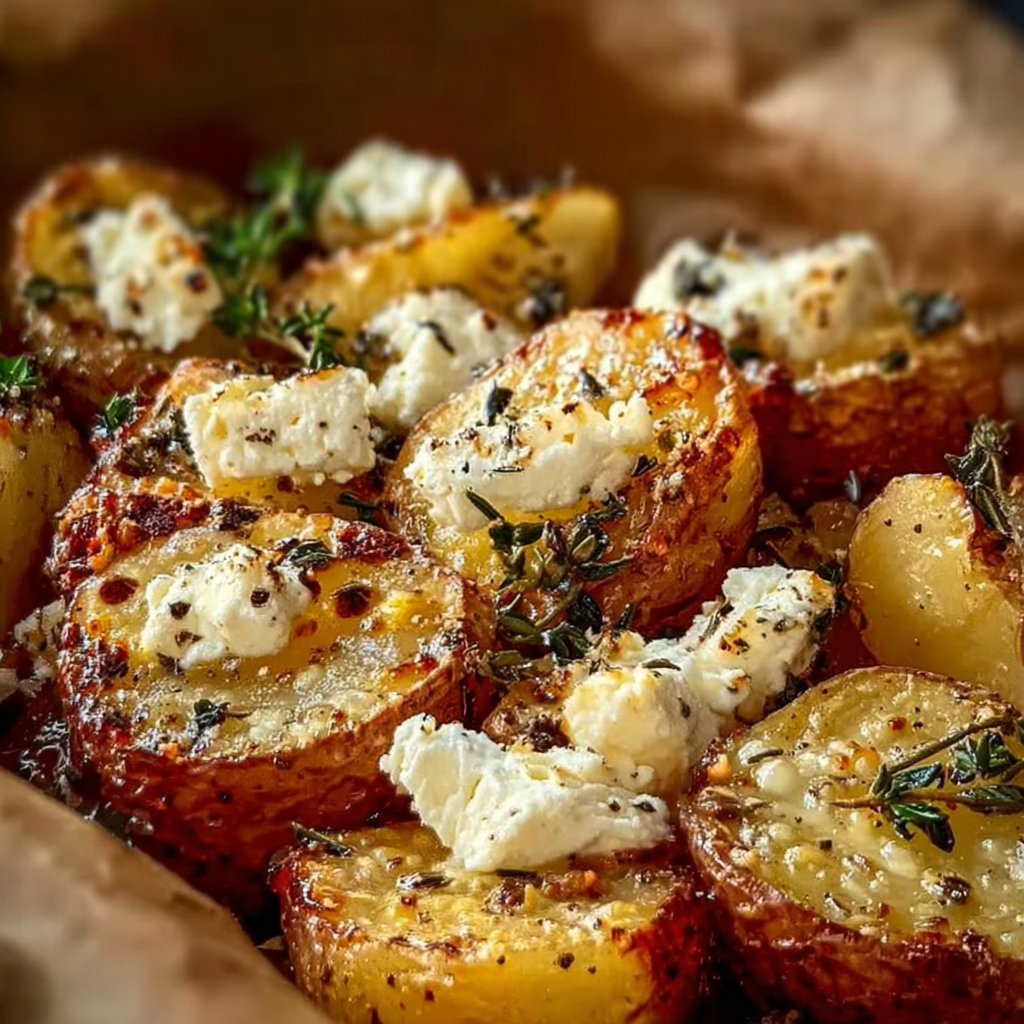 Healthy Baked Feta Potatoes: Easy Potatoes