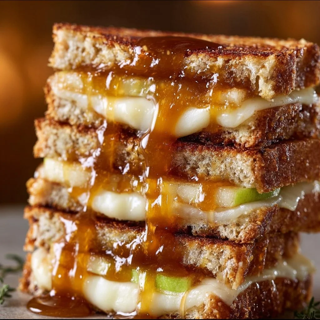 Apple Butter Brie Grilled Cheese