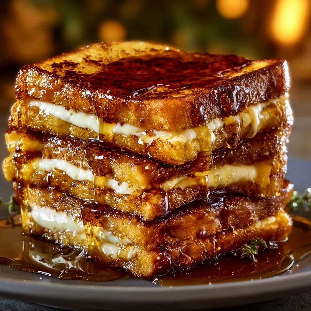 Delicious Crème Brûlée French Toast topped with caramelized sugar crust