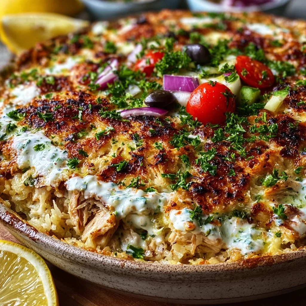 Dump-and-Bake Chicken Tzatziki Casserole 3 Dump-and-Bake Chicken Tzatziki Casserole