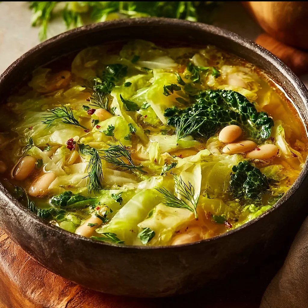 Garlicky Cabbage Soup