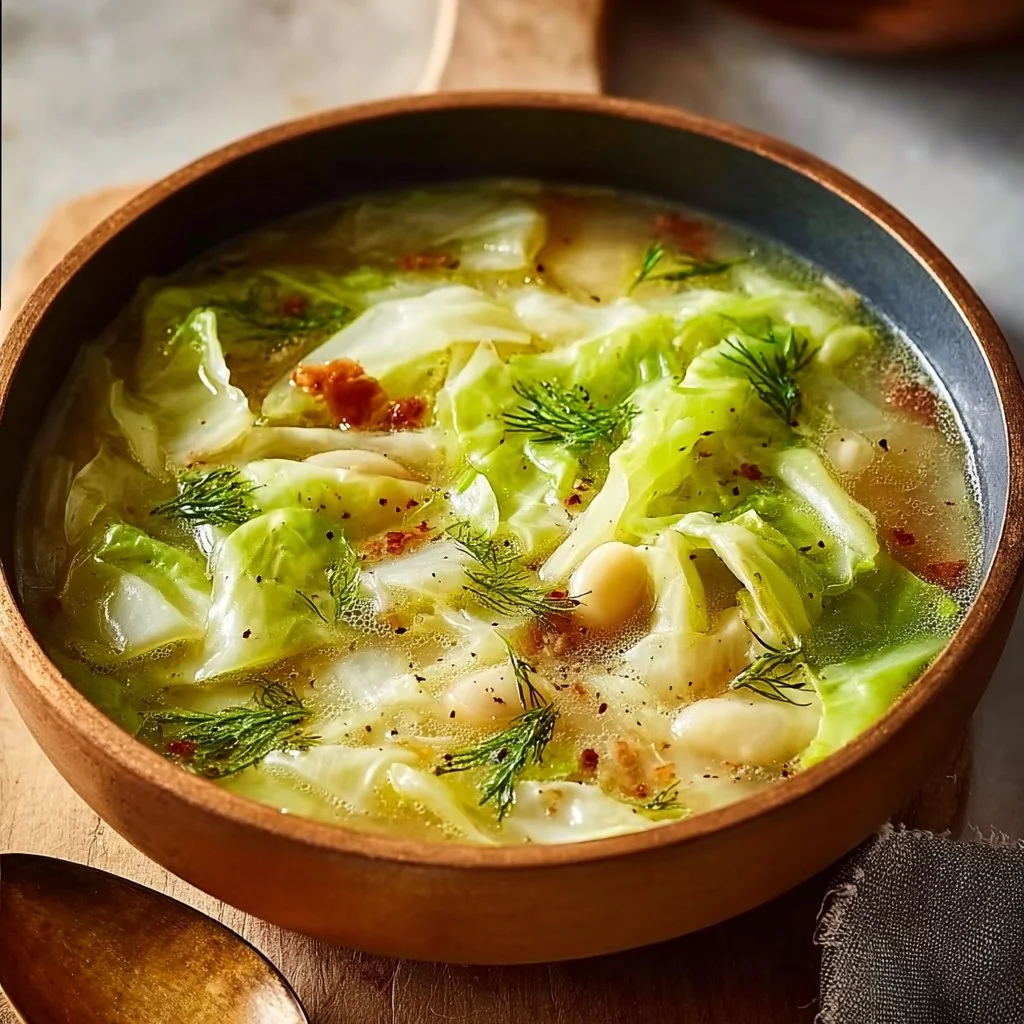 Garlicky Cabbage Soup