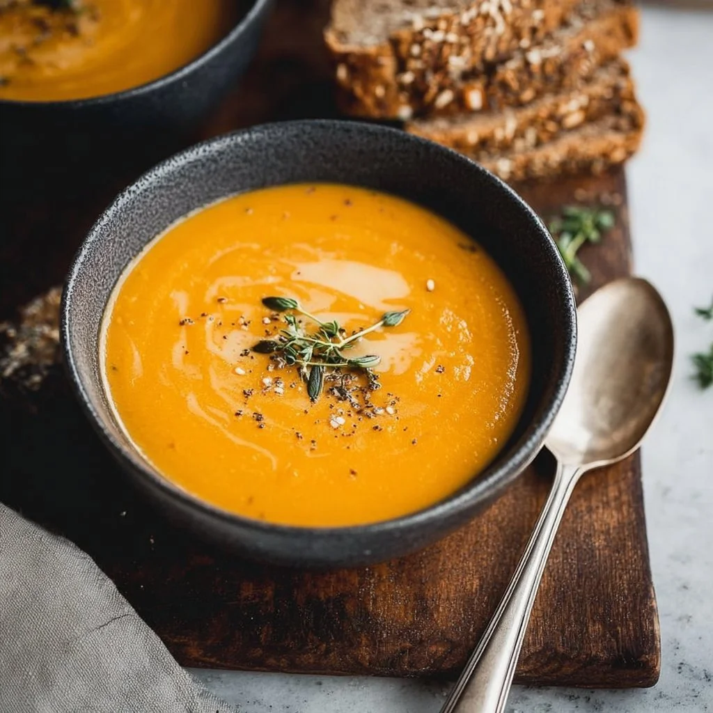 Healthy Vegan Carrot Ginger Soup