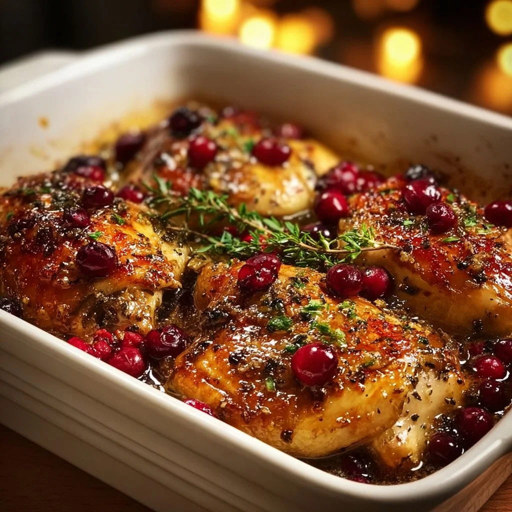 Holiday Cranberry Chicken Bake