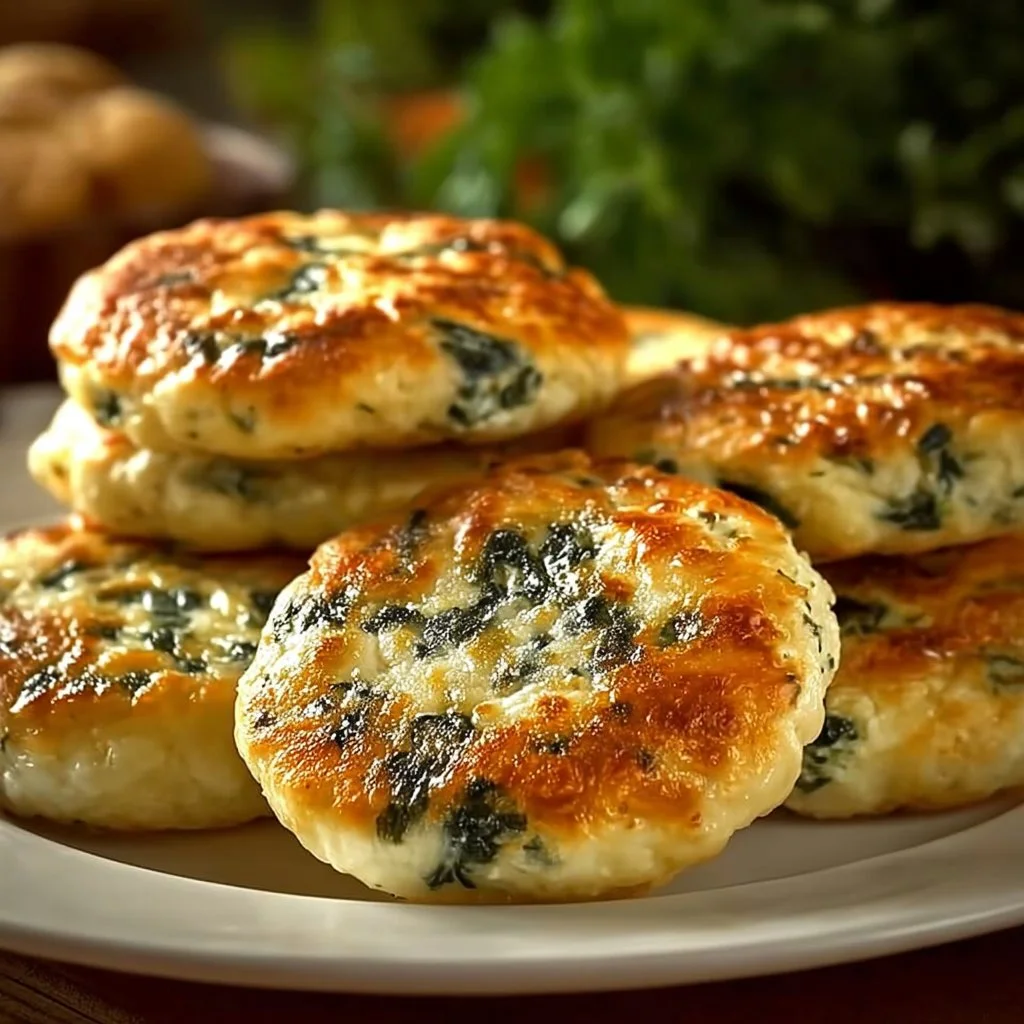 Delicious spinach cottage cheese flagels served with fresh toppings