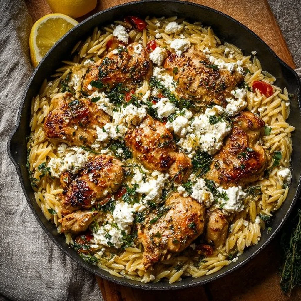 Lemon-Feta Chicken and Orzo: An Amazing Ultimate Recipe