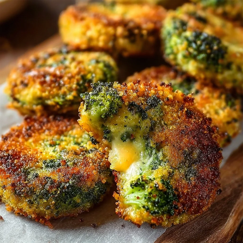 Low-Carb Crispy Broccoli Cheese Rounds