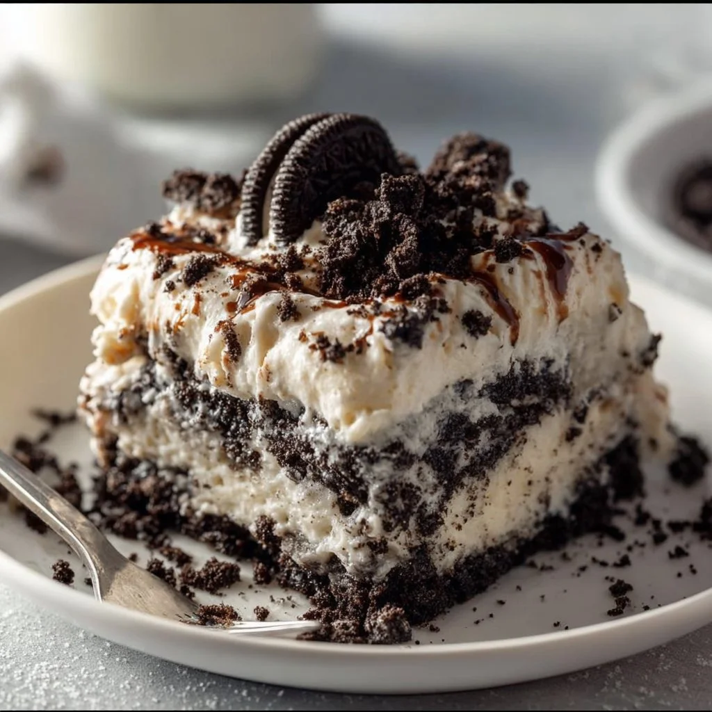 Deliciously simple Oreo Dump Cake made with 5 ingredients