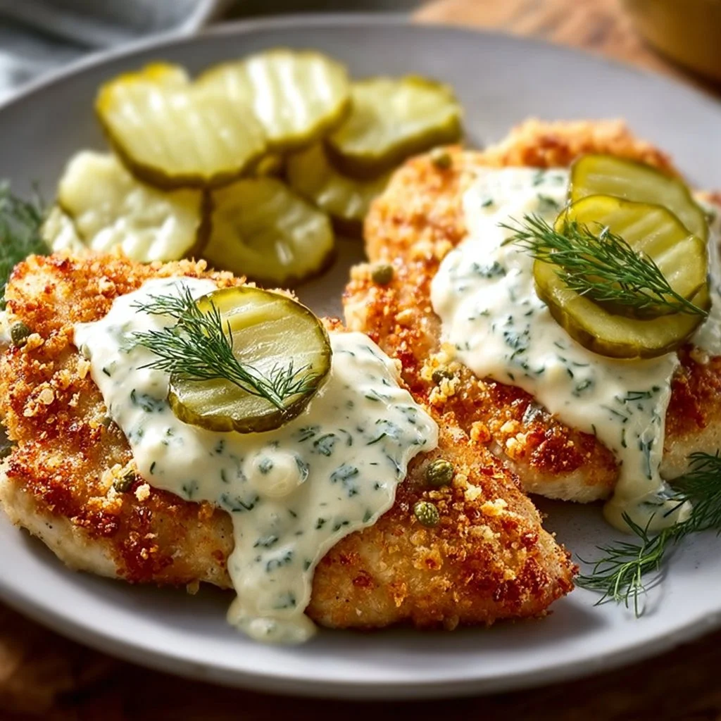 Parmesan Chicken with Dill Pickle Flavor