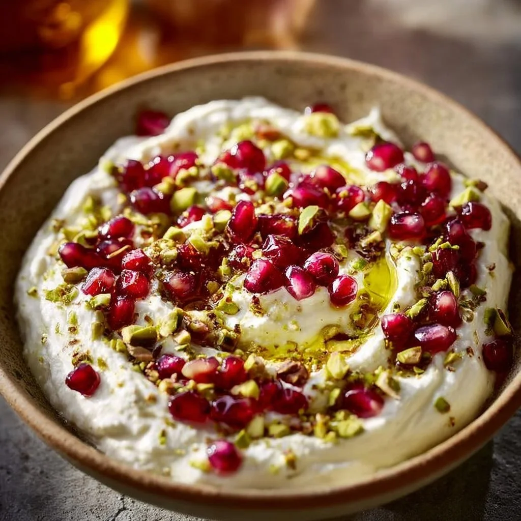 Pomegranate Pistachio Whipped Feta Dip