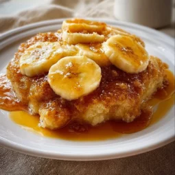 Southern Banana Cobbler 4 Delicious Southern banana cobbler with a golden crust and ripe banana filling