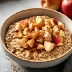 Apple Cinnamon Oatmeal Bowl: A Cozy, Healthy Breakfast That’s Ready in Minutes 3 Delicious bowl of Apple Cinnamon Oatmeal topped with fresh apples and cinnamon