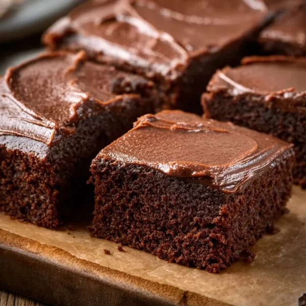 Chocolate Protein Cake Recipe - Easy & Delicious High-Protein Dessert 11 Slice of moist Chocolate Protein Cake topped with chocolate frosting