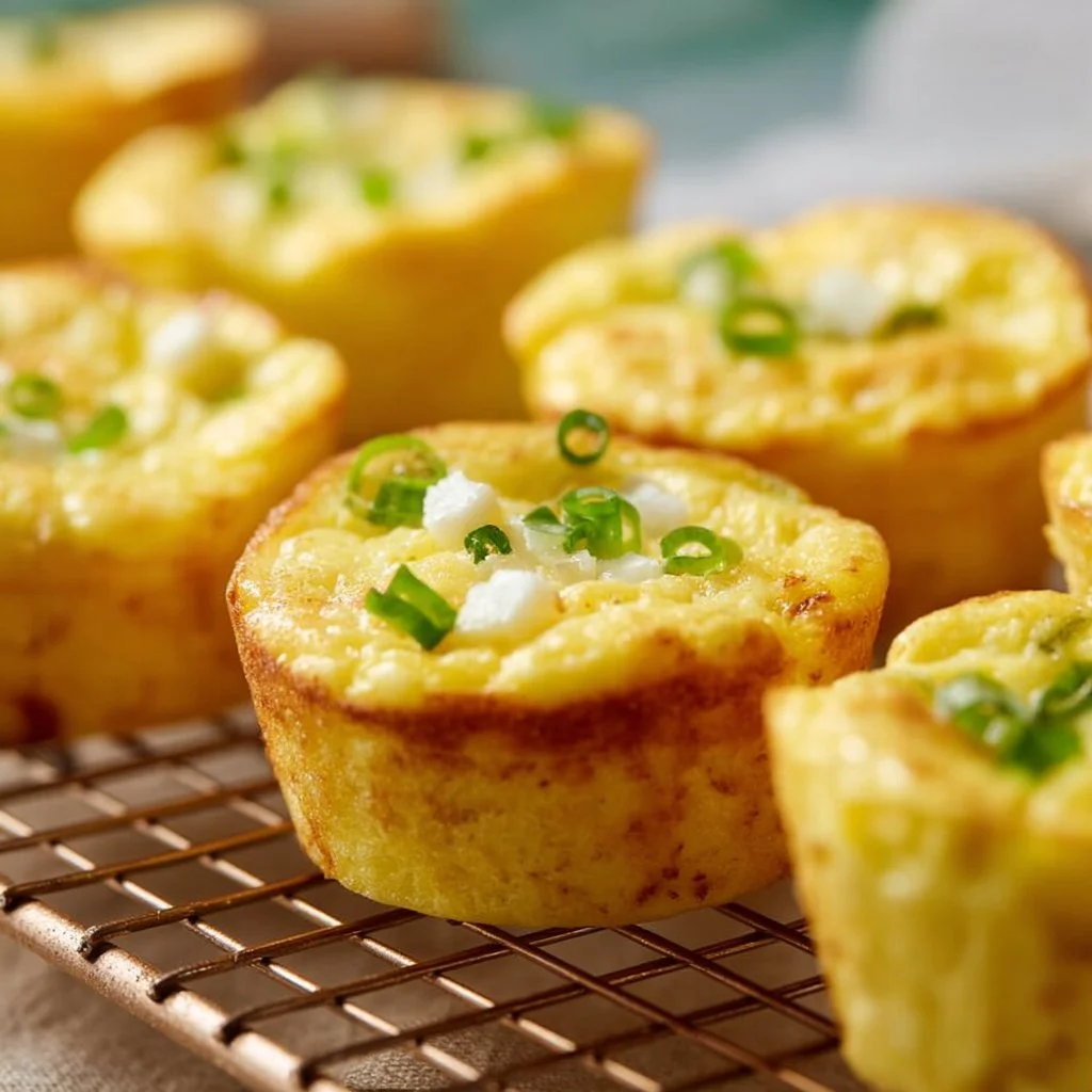 Cottage Cheese Egg Bites: Fluffy High-Protein Breakfast 1 Fluffy cottage cheese egg bites served on a plate for a high-protein breakfast