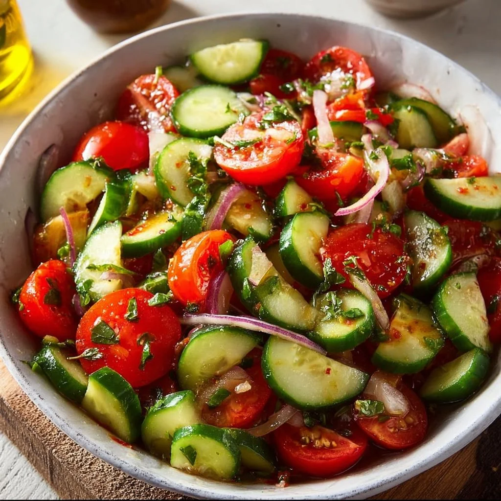 Cucumber Tomato Salad Recipe