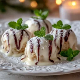 Delicious Italian Cream Bombs Recipe – Easy Dessert Idea for Parties 2 A plate of delicious Italian Cream Bombs, perfect for parties and gatherings.
