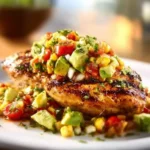 Delicious Lime Chicken Delight served with fresh vegetables