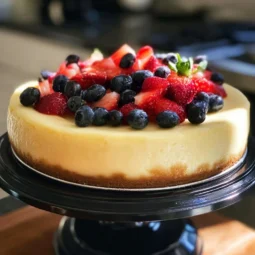 Delicious New York cheesecake made in an Instant Pot, perfect for beginners.