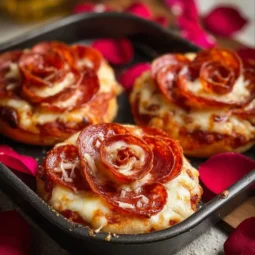 Pizza Roses Recipe: Beautiful Spiral Appetizers in 35 Minutes 3 Delicious Pizza Roses spirals served as appetizers