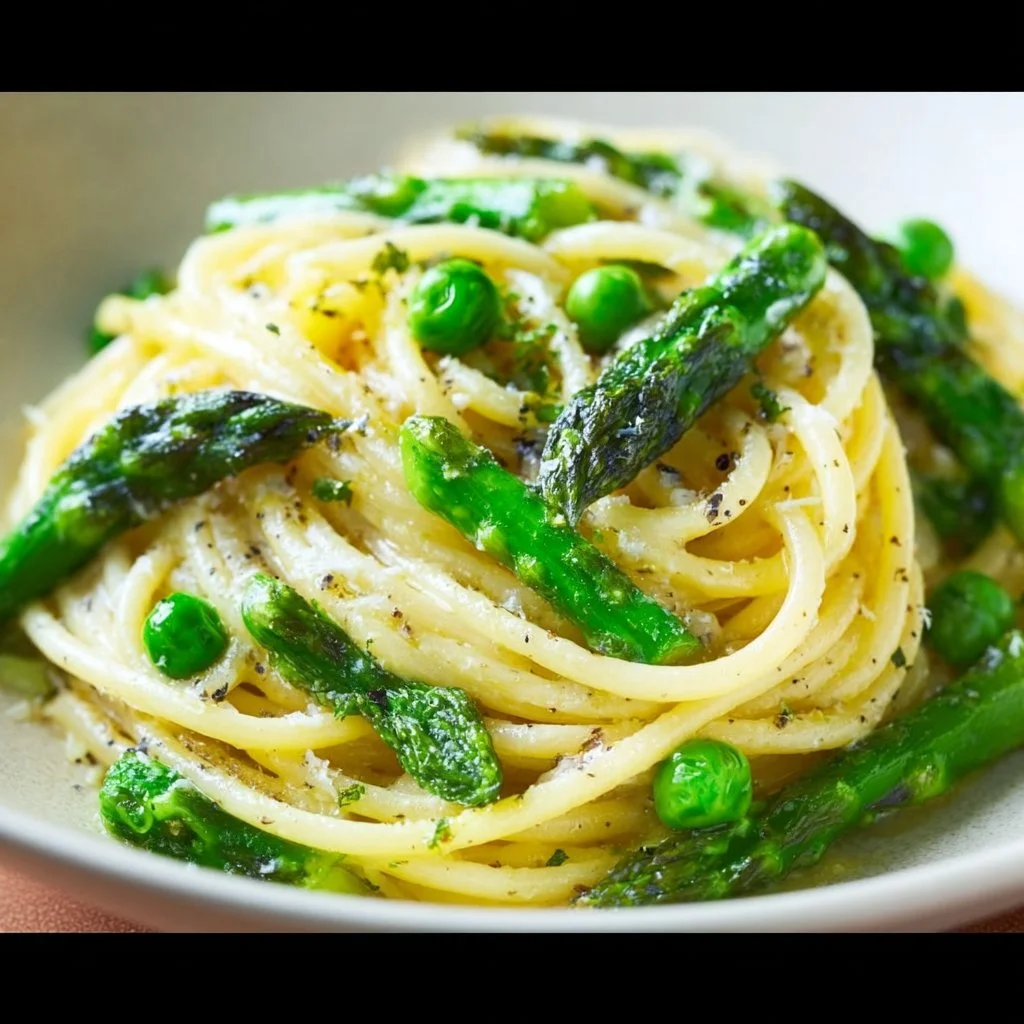 Zesty chicken dishes served with spring vegetable pasta for a fresh meal