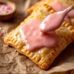 Delicious Strawberry Rhubarb Pop Tarts with flaky crust and vibrant filling