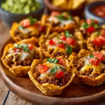 Delicious Taco Ranch Bites served with dipping sauce on a plate