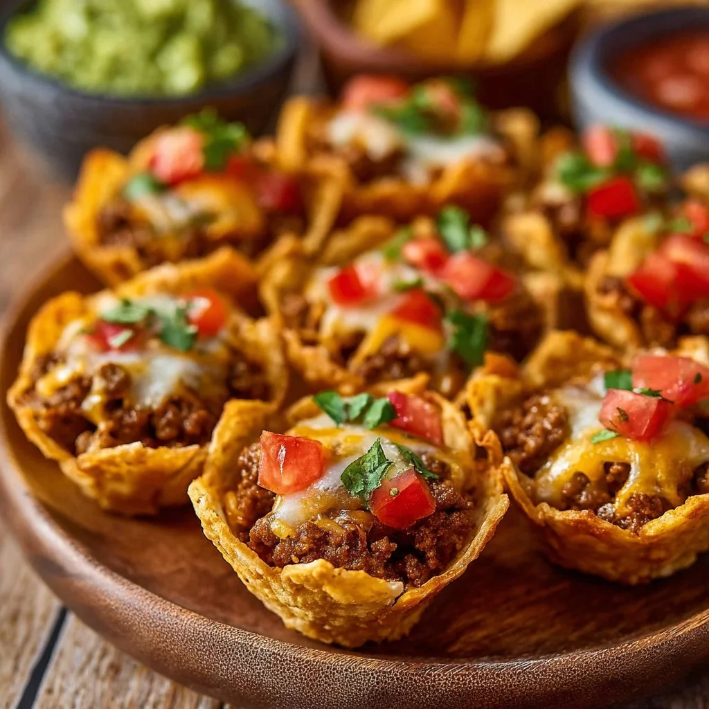 Delicious Taco Ranch Bites served with dipping sauce on a plate